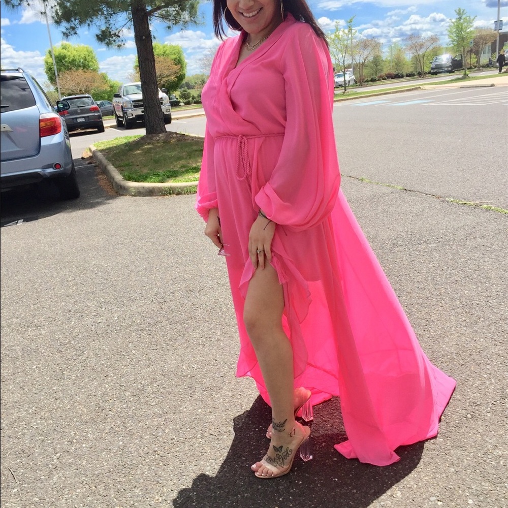 Fashion nova pink dress